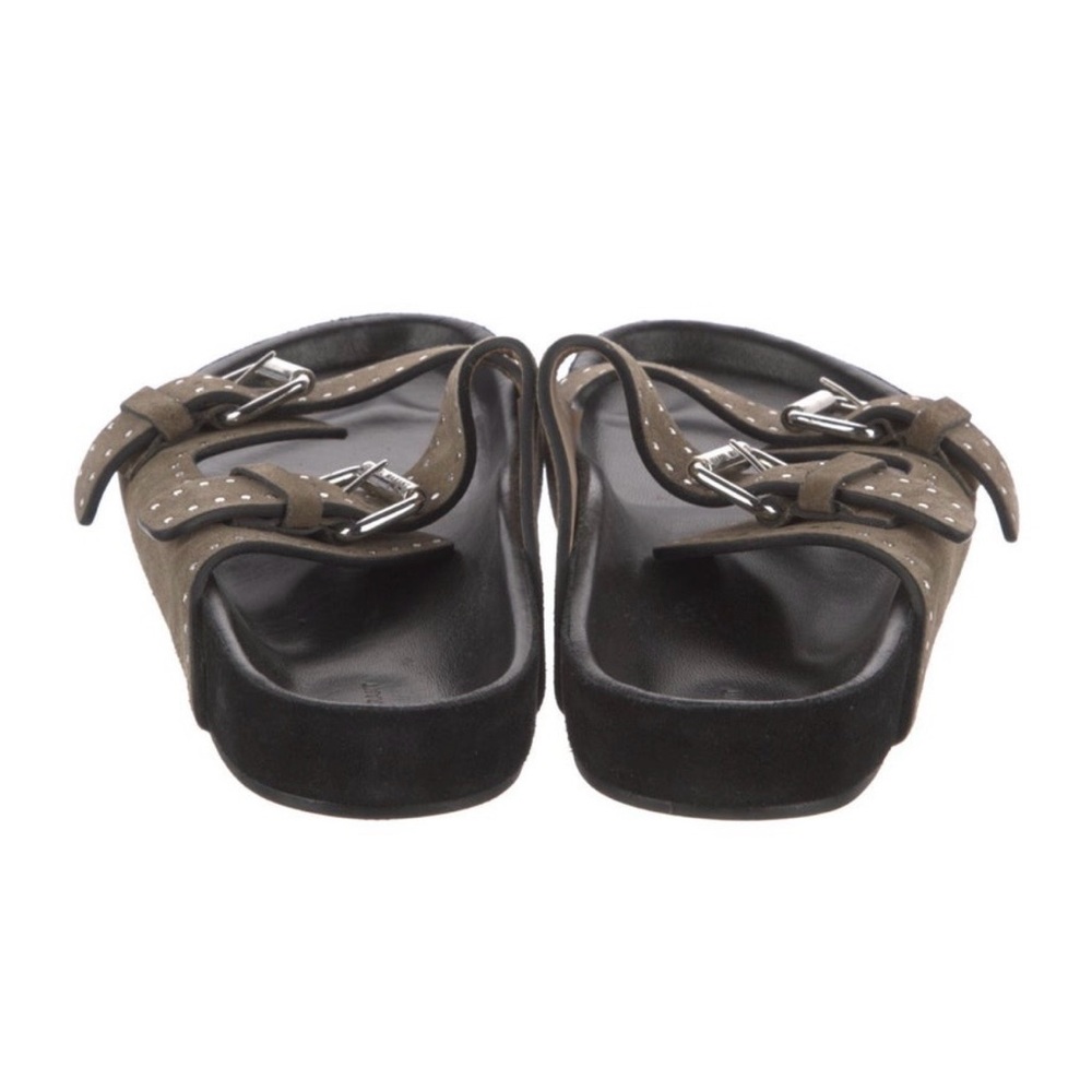 Isabel Marant Suede Studed Sandals. Neutral Color - Picture 2 of 6